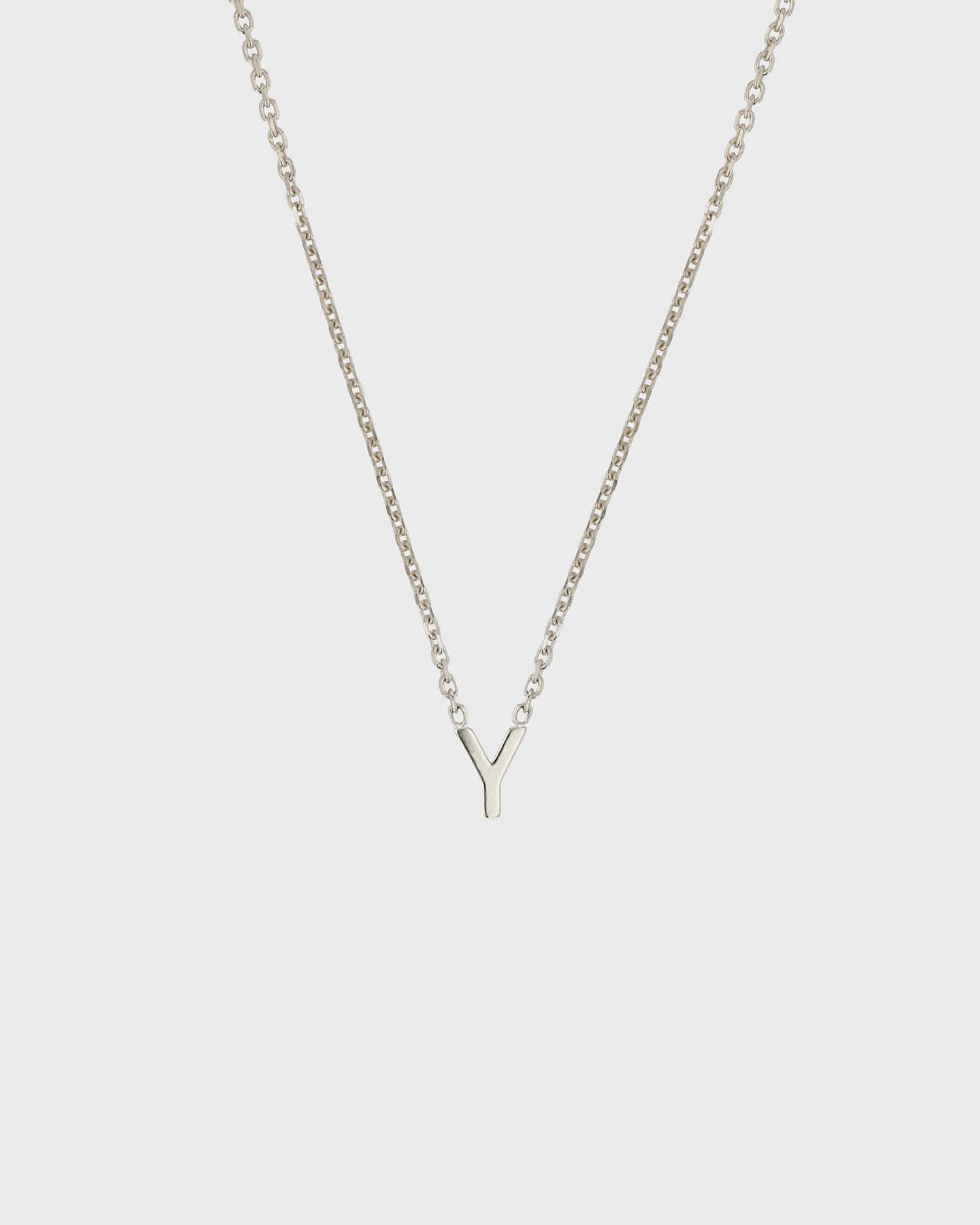 Simple Initial Chain Letter Necklace 25