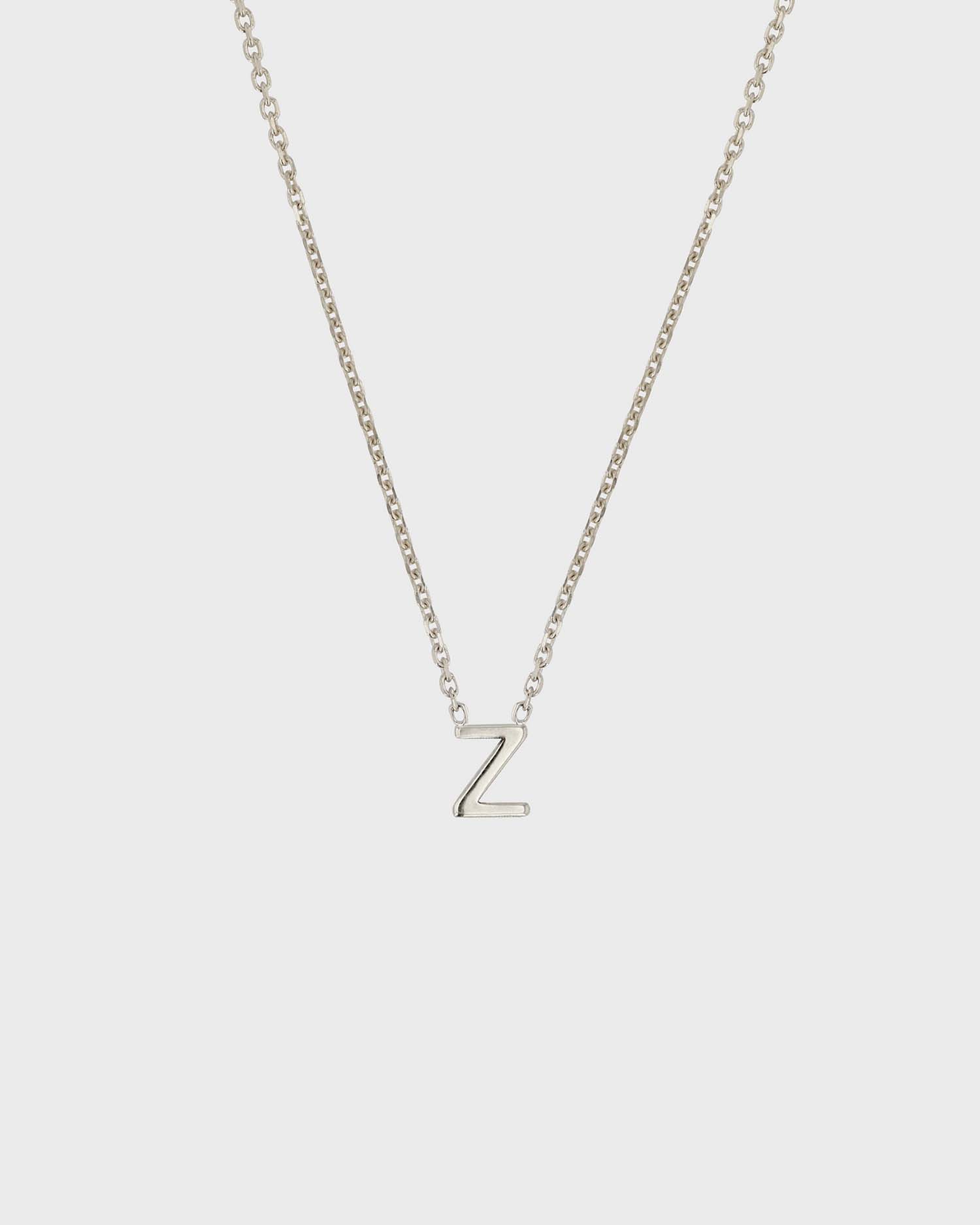 Simple Initial Chain Letter Necklace