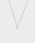 Load image into Gallery viewer, Simple Initial Chain Letter Necklace, Gold 7
