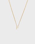 Load image into Gallery viewer, Simple Initial Chain Letter Necklace, Gold 8
