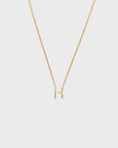 Load image into Gallery viewer, Simple Initial Chain Letter Necklace, Gold 10
