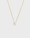 Load image into Gallery viewer, Simple Initial Chain Letter Necklace, Gold 13
