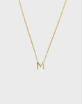 Load image into Gallery viewer, Simple Initial Chain Letter Necklace, Gold 15
