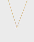 Load image into Gallery viewer, Simple Initial Chain Letter Necklace, Gold 18
