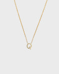 Load image into Gallery viewer, Simple Initial Chain Letter Necklace, Gold
