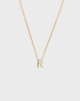 Load image into Gallery viewer, Simple Initial Chain Letter Necklace, Gold 20
