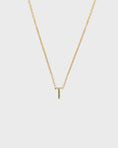 Load image into Gallery viewer, Simple Initial Chain Letter Necklace, Gold
