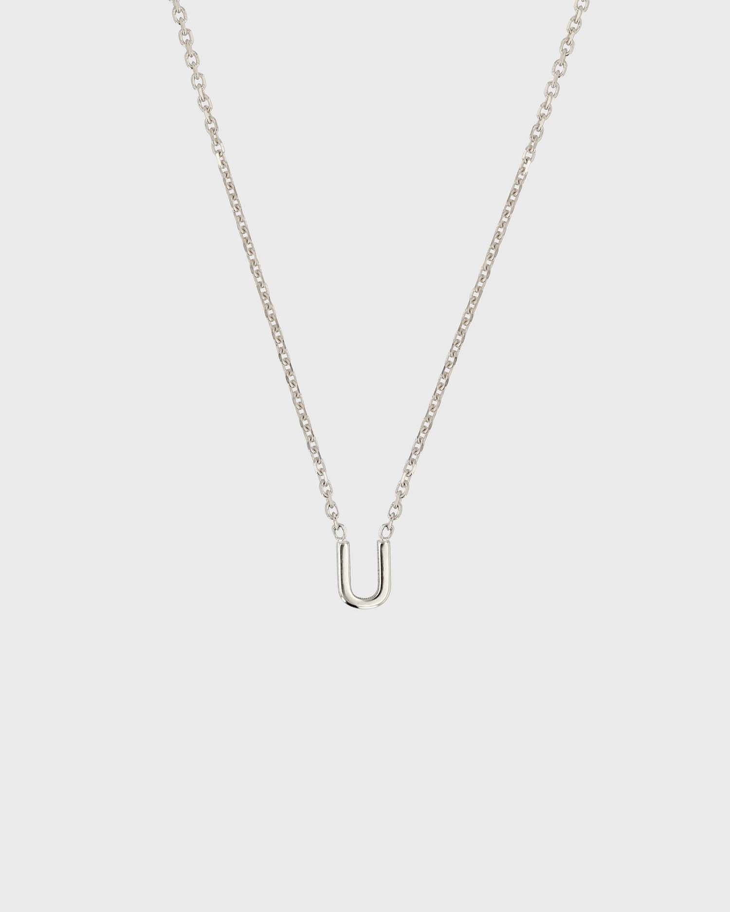 Simple Initial Chain Letter Necklace 21