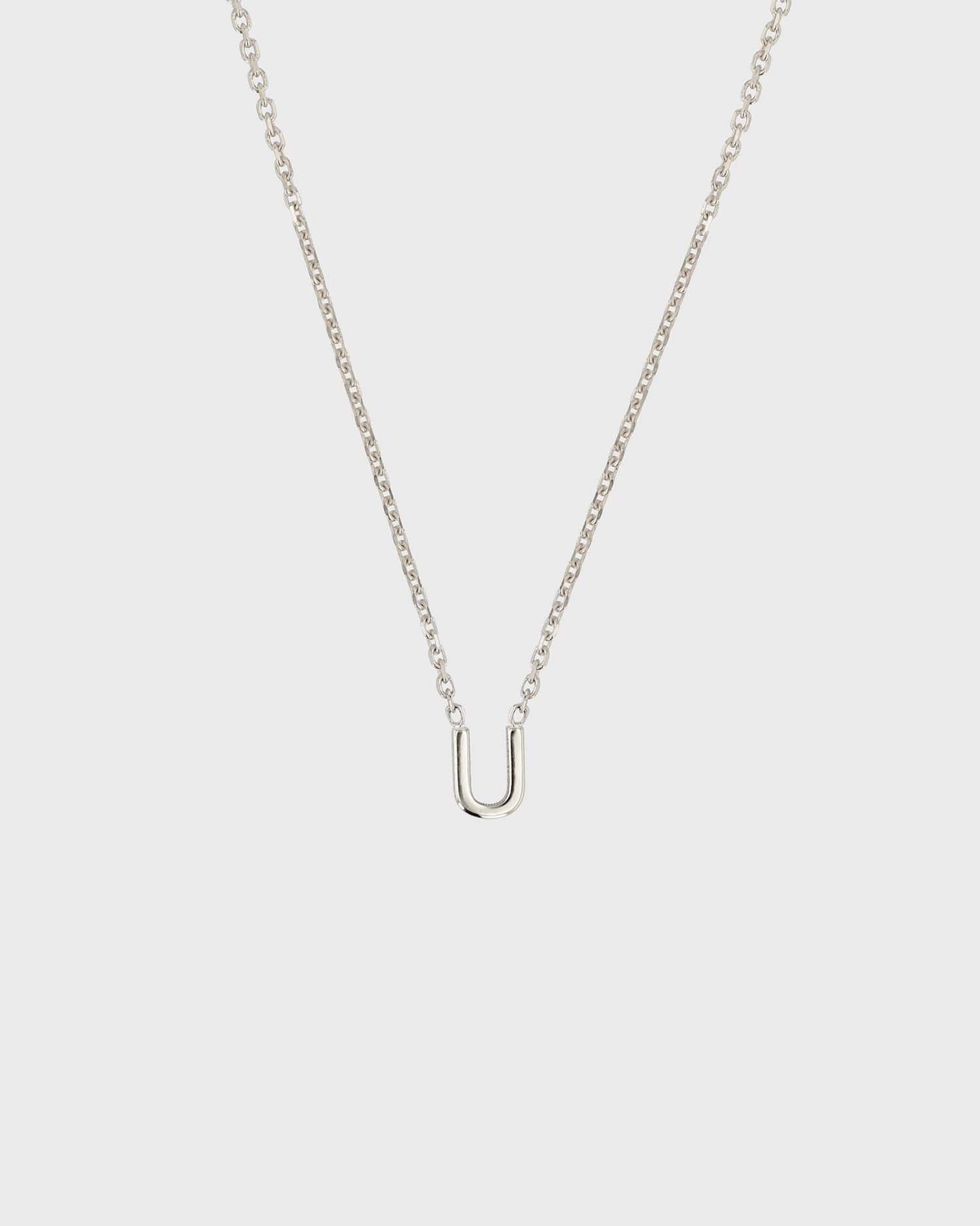 Simple Initial Chain Letter Necklace