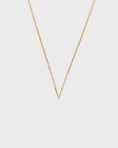 Load image into Gallery viewer, Simple Initial Chain Letter Necklace, Gold 24
