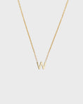 Load image into Gallery viewer, Simple Initial Chain Letter Necklace, Gold 25
