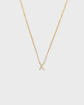 Load image into Gallery viewer, Simple Initial Chain Letter Necklace, Gold
