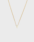 Load image into Gallery viewer, Simple Initial Chain Letter Necklace, Gold
