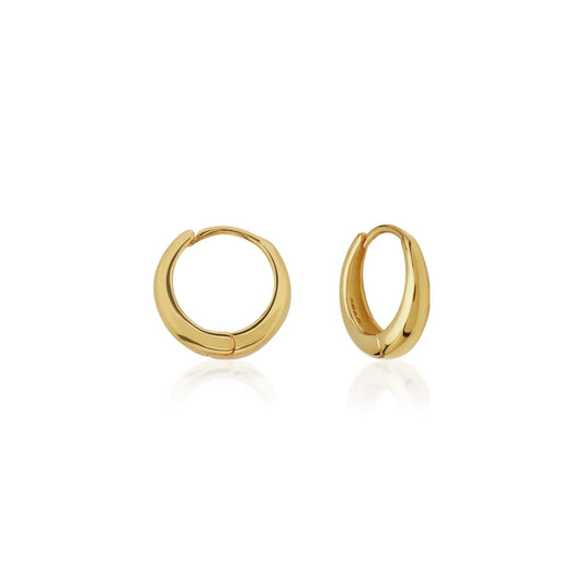 Elegant Gold-Plated Hoop Earrings