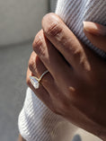 Load image into Gallery viewer, Radiant 4.45 CT Pear-Cut Lab-Grown Diamond Pave Engagement Ring
