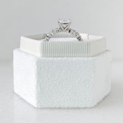 2.04 CT Cushion Cut Pave CVD G/VS2 Diamond Engagement Ring 6