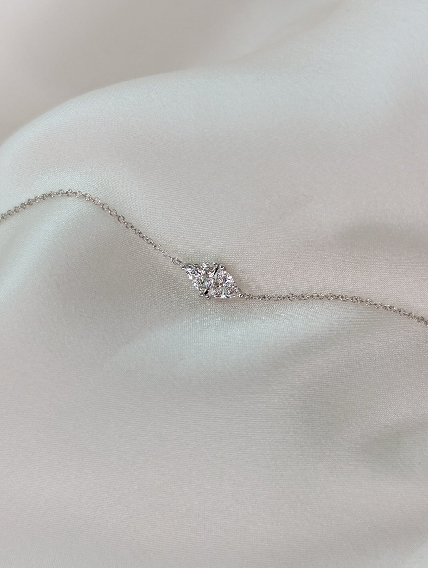 Toi Et Moi-0.3 CT Trillion Lab Grown Diamond Bracelets