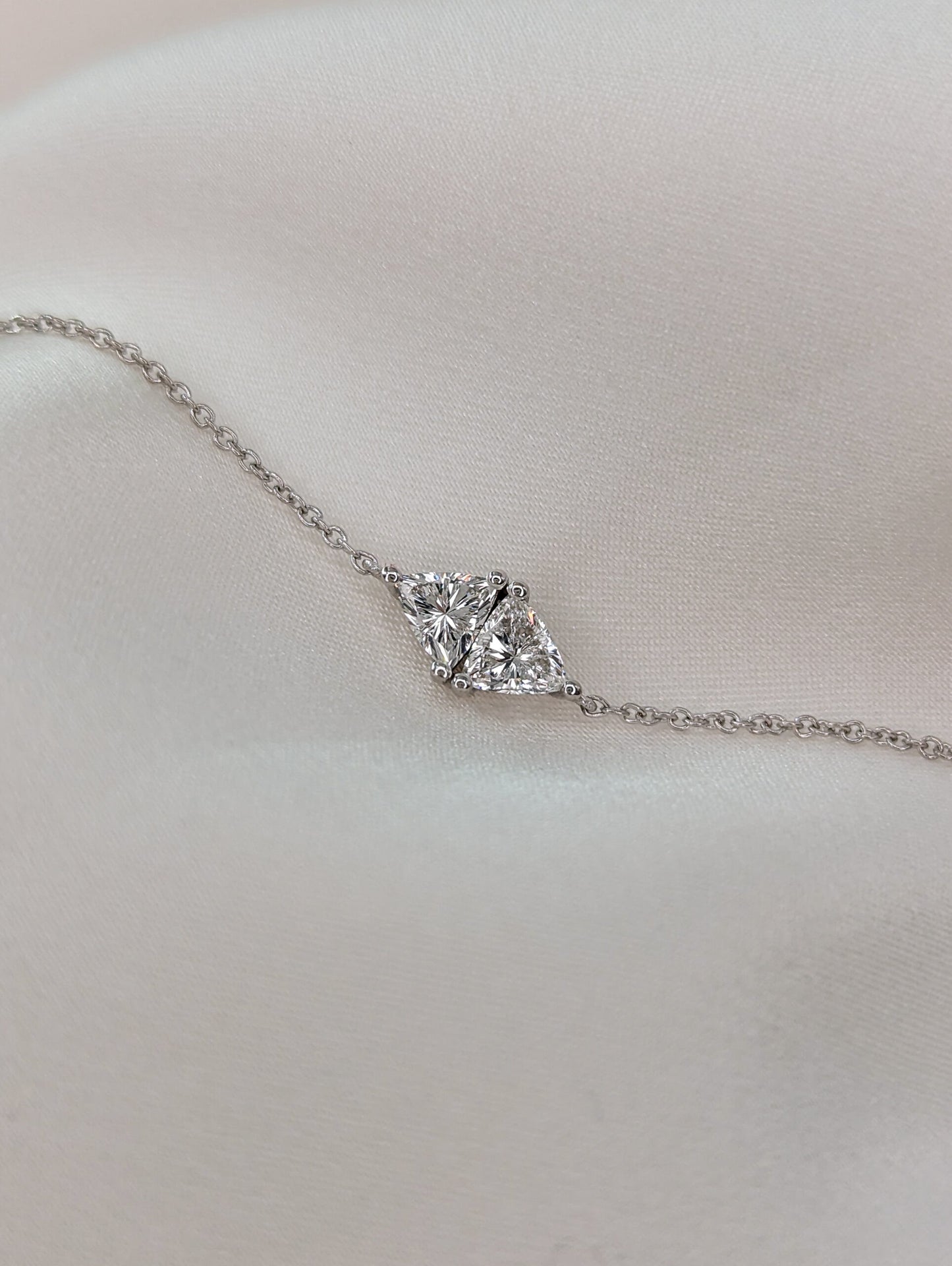Toi Et Moi-0.3 CT Trillion Lab Grown Diamond Bracelets