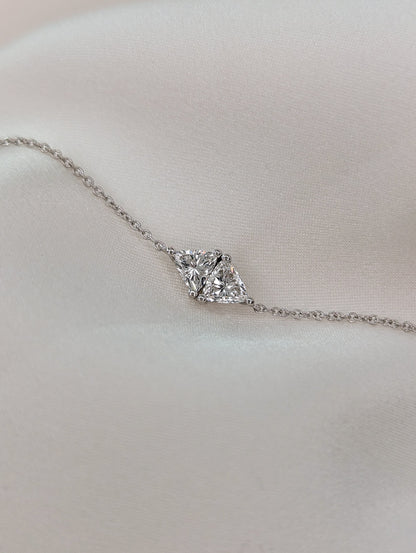 Toi Et Moi-0.3 CT Trillion Lab Grown Diamond Bracelets