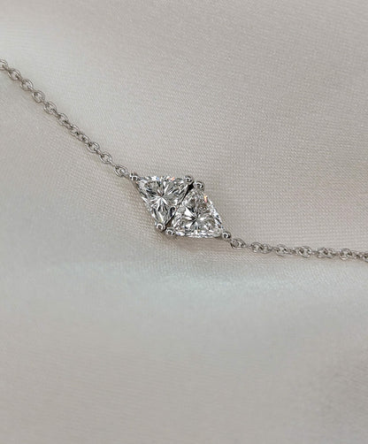 Toi Et Moi-0.3 CT Trillion Lab Grown Diamond Bracelets
