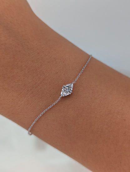 Toi Et Moi-0.3 CT Trillion Lab Grown Diamond Bracelets