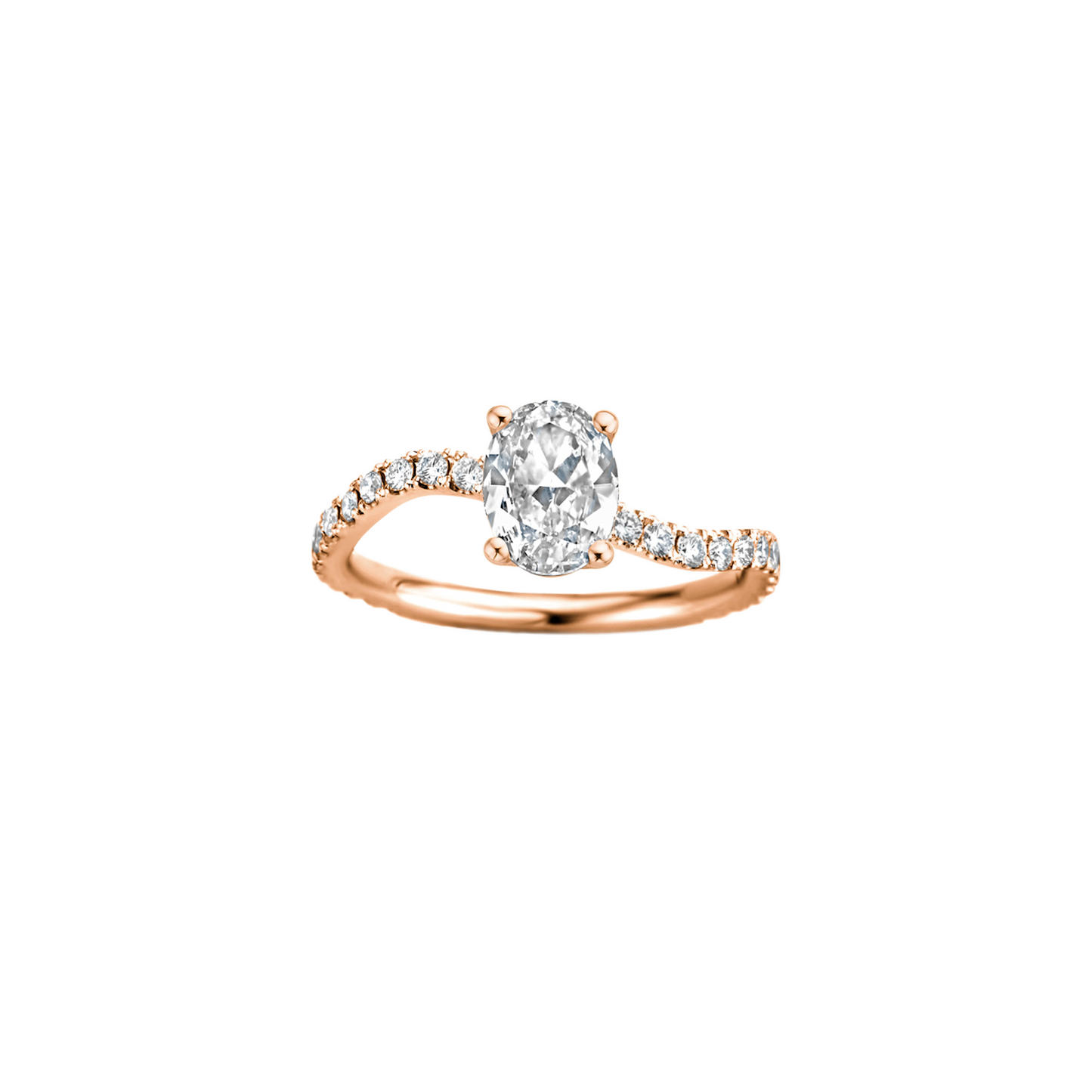 Hidden Halo-1.5 CT Round Lab Grown Diamond Engagement Ring