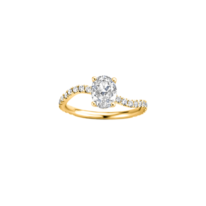 Hidden Halo-1.5 CT Round Lab Grown Diamond Engagement Ring