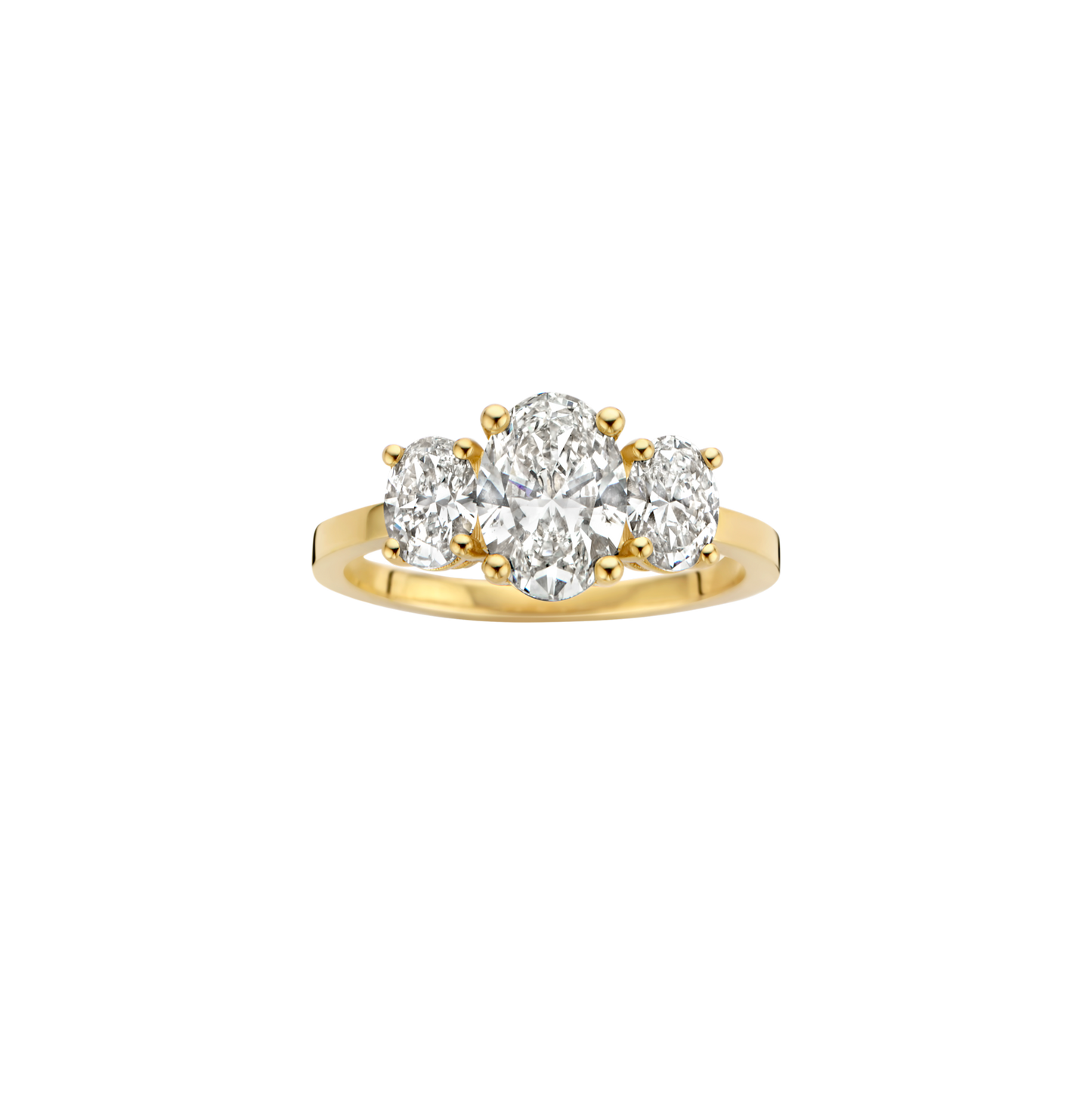 Hidden Halo-1.5 CT Round Lab Grown Diamond Engagement Ring