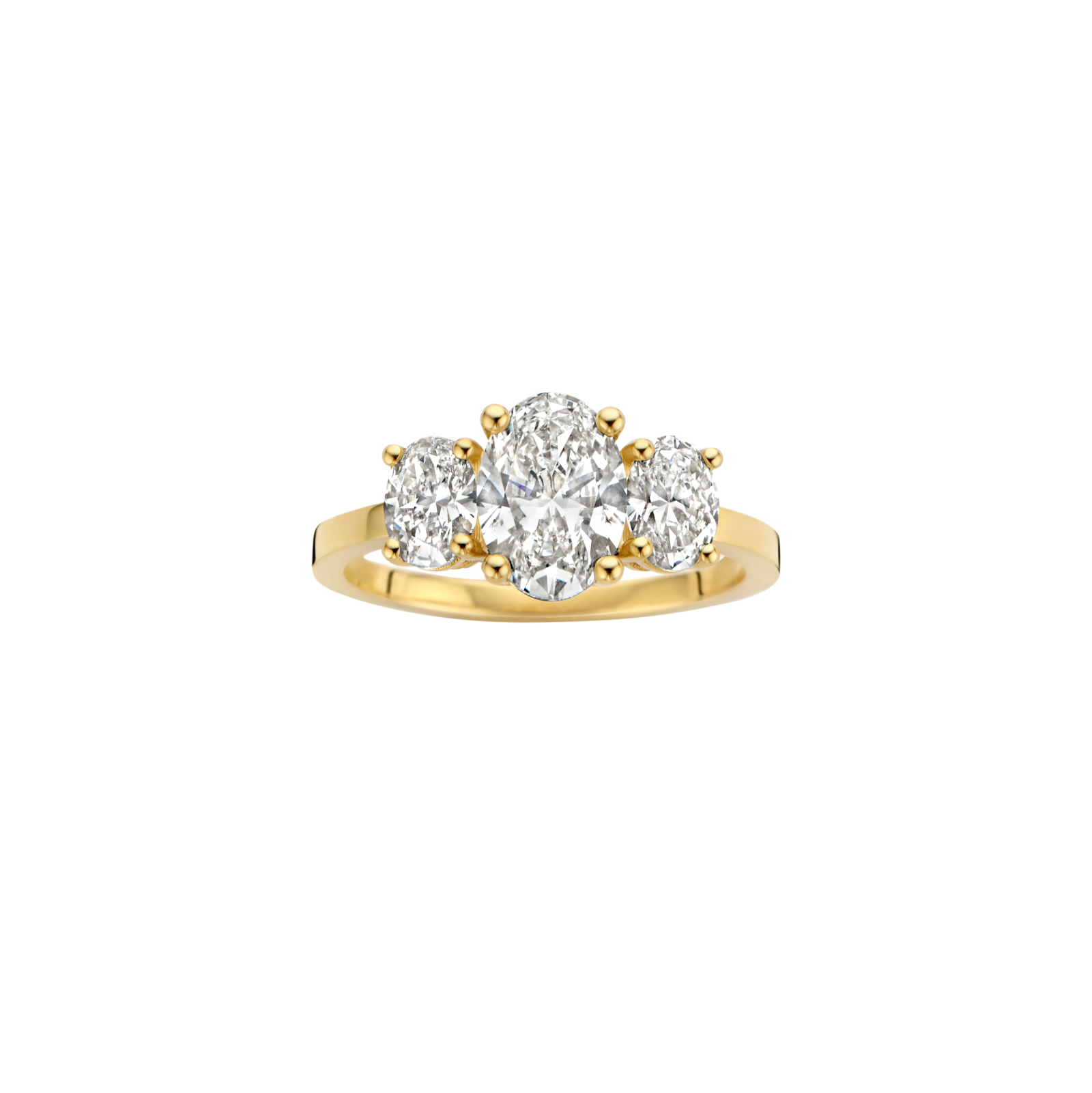 Hidden Halo-1.5 CT Round Lab Grown Diamond Engagement Ring