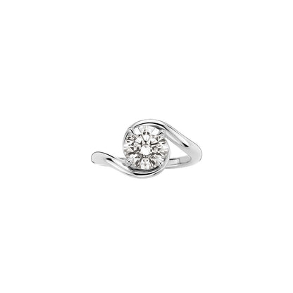 Hidden Halo-1.5 CT Round Lab Grown Diamond Engagement Ring