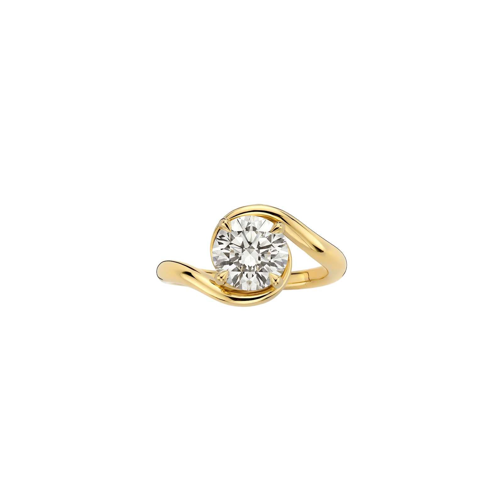 Hidden Halo-1.5 CT Round Lab Grown Diamond Engagement Ring