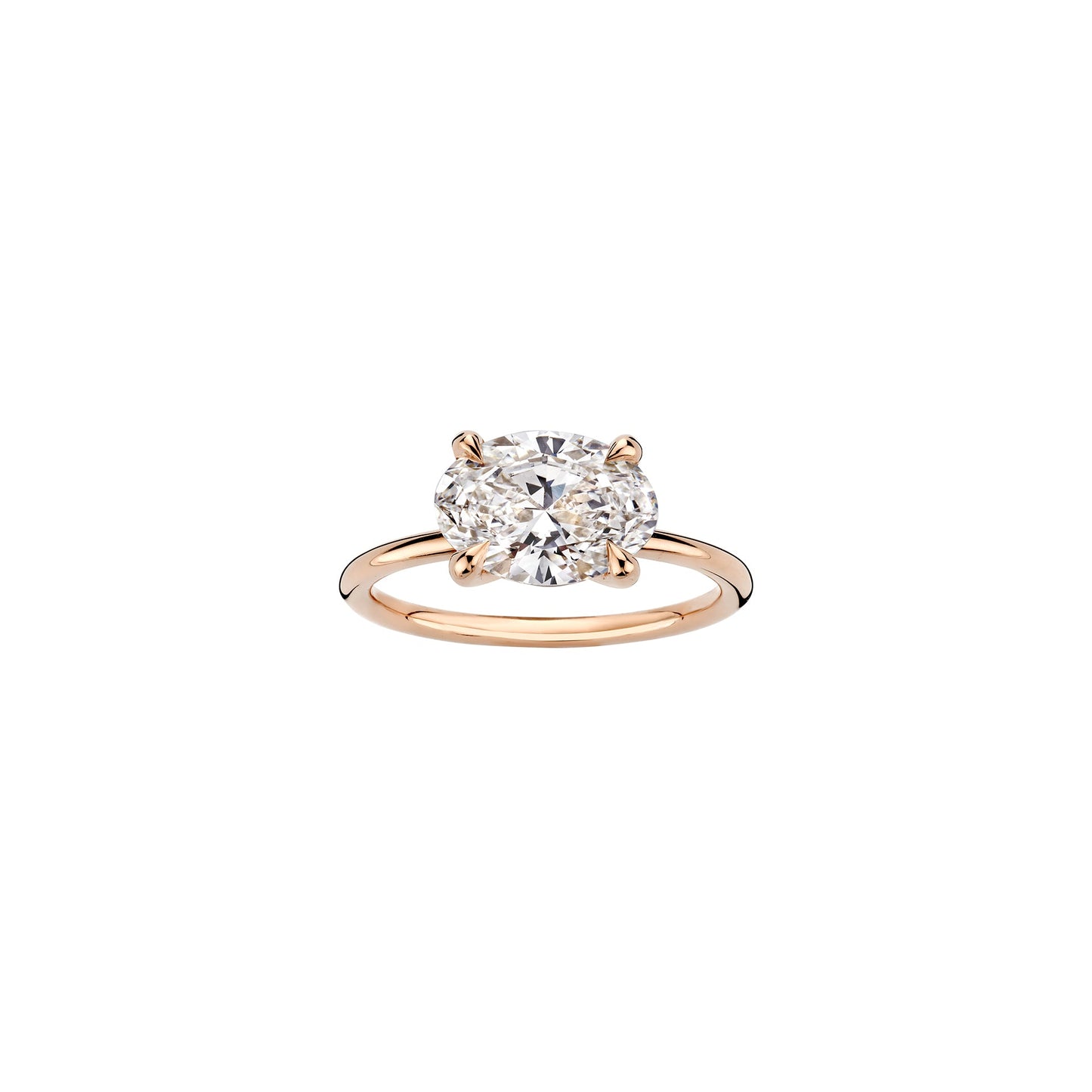Hidden Halo-1.5 CT Round Lab Grown Diamond Engagement Ring