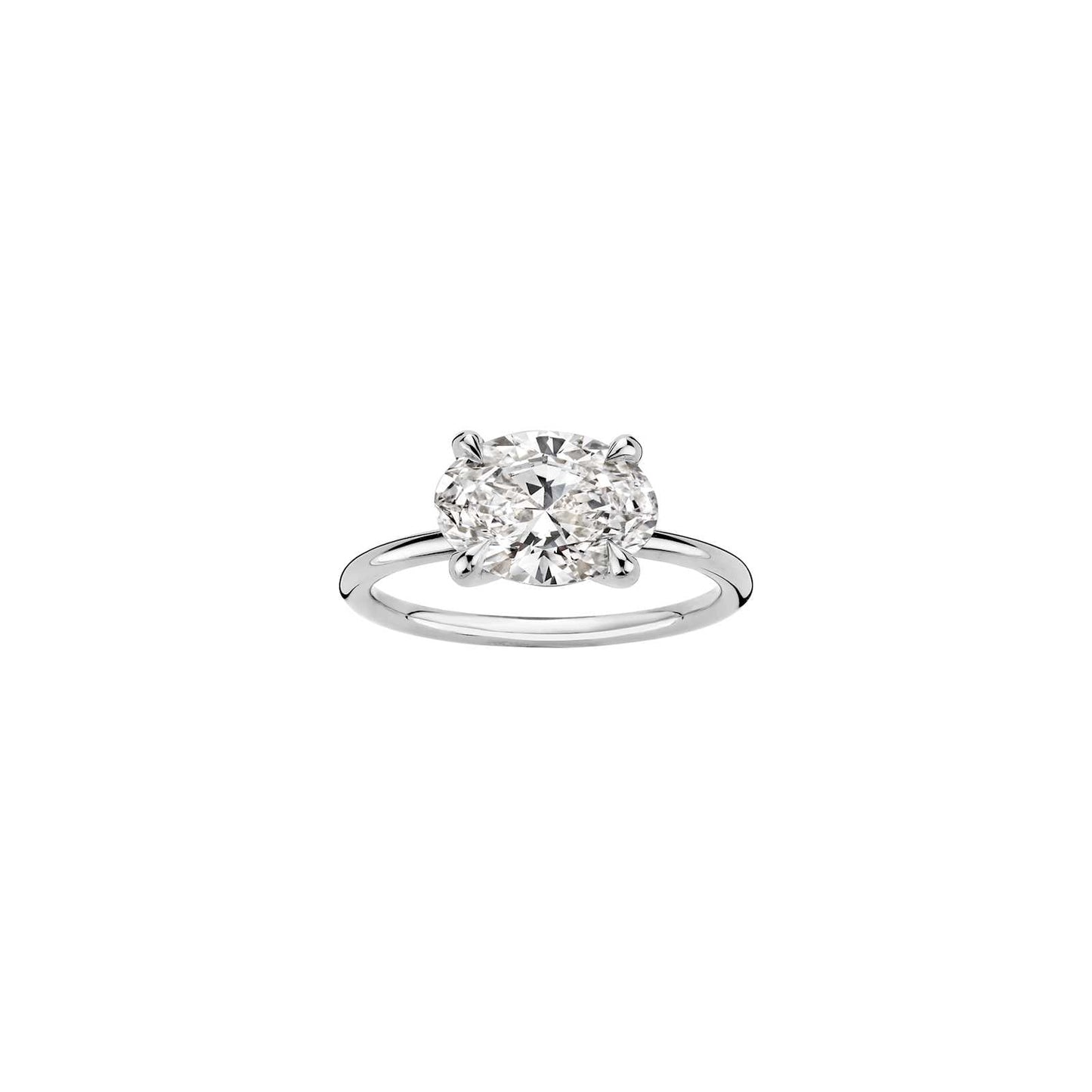 Hidden Halo-1.5 CT Round Lab Grown Diamond Engagement Ring