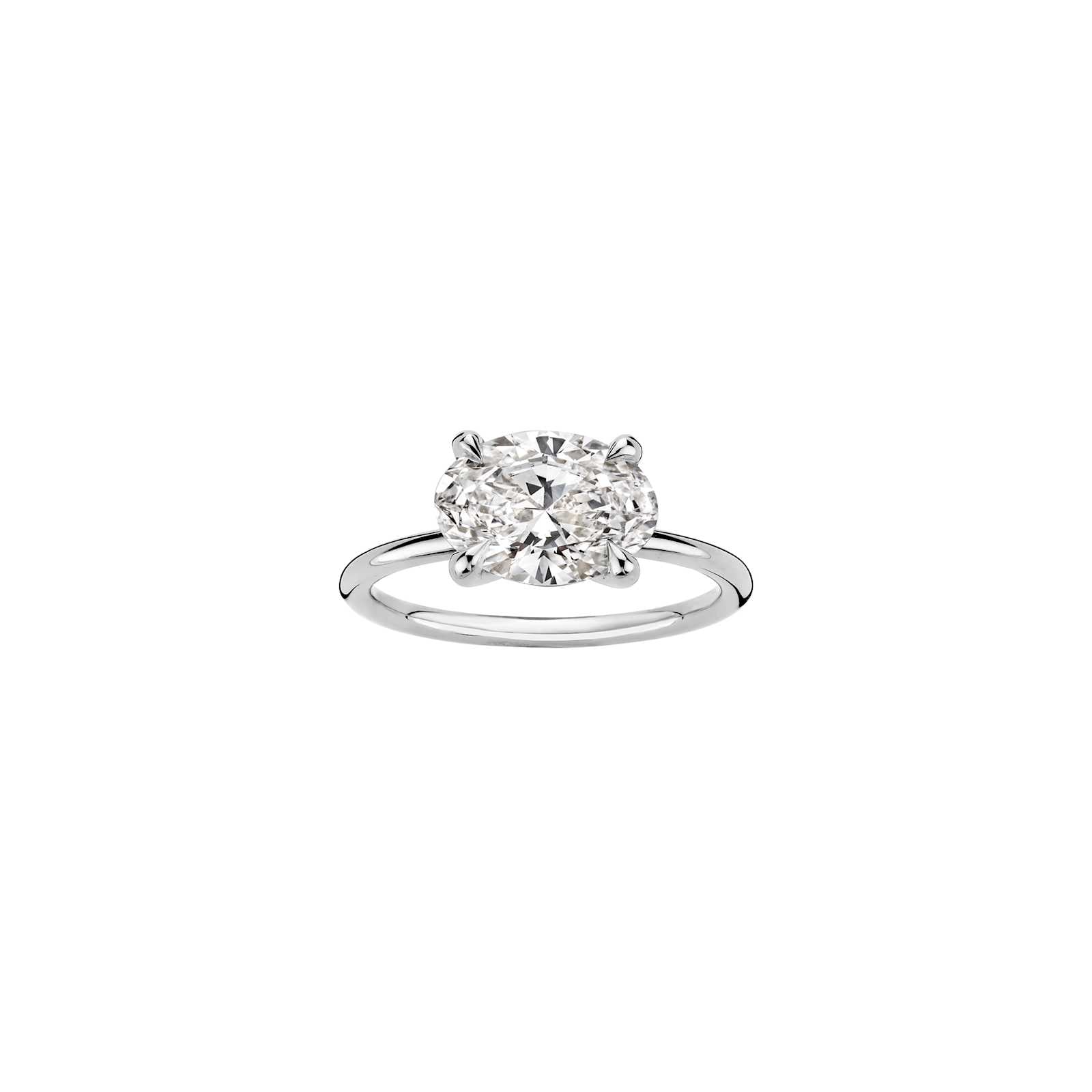 Hidden Halo-1.5 CT Round Lab Grown Diamond Engagement Ring