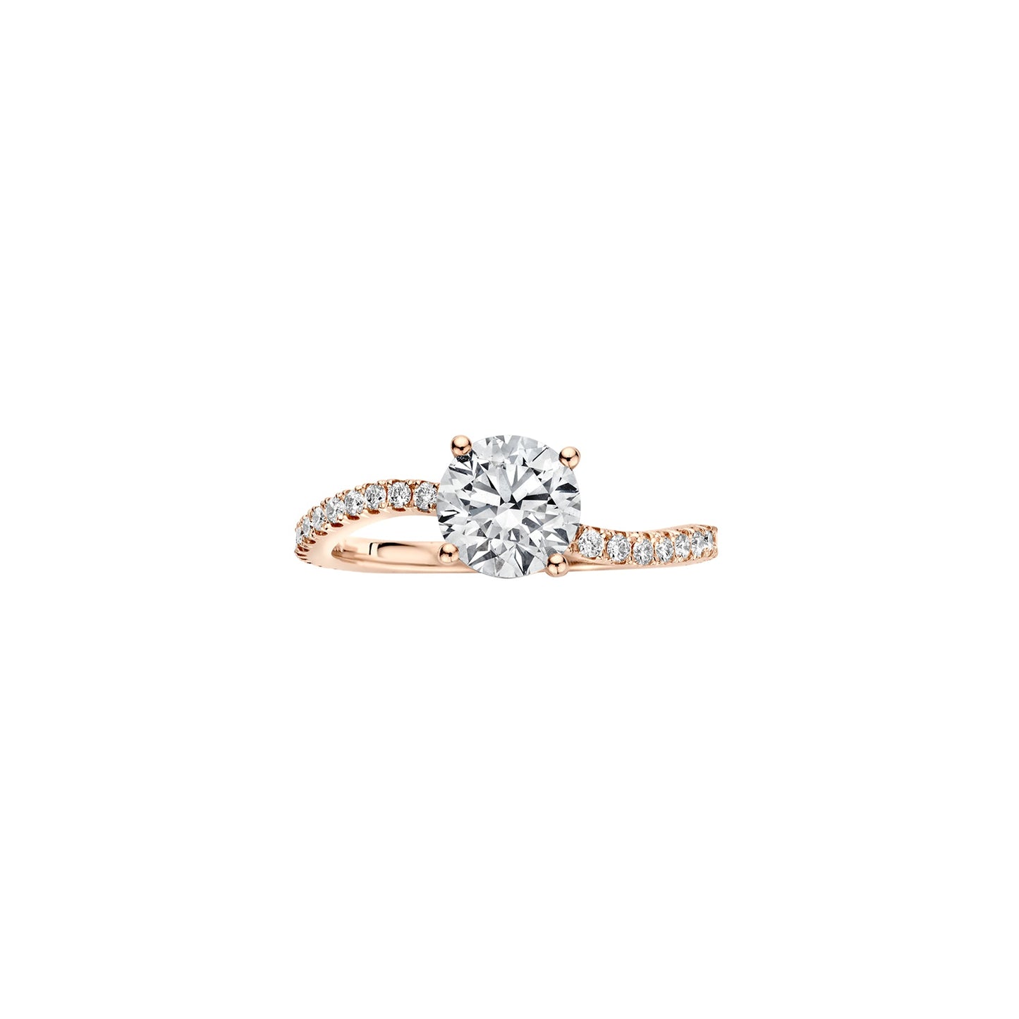 Hidden Halo-1.5 CT Round Lab Grown Diamond Engagement Ring
