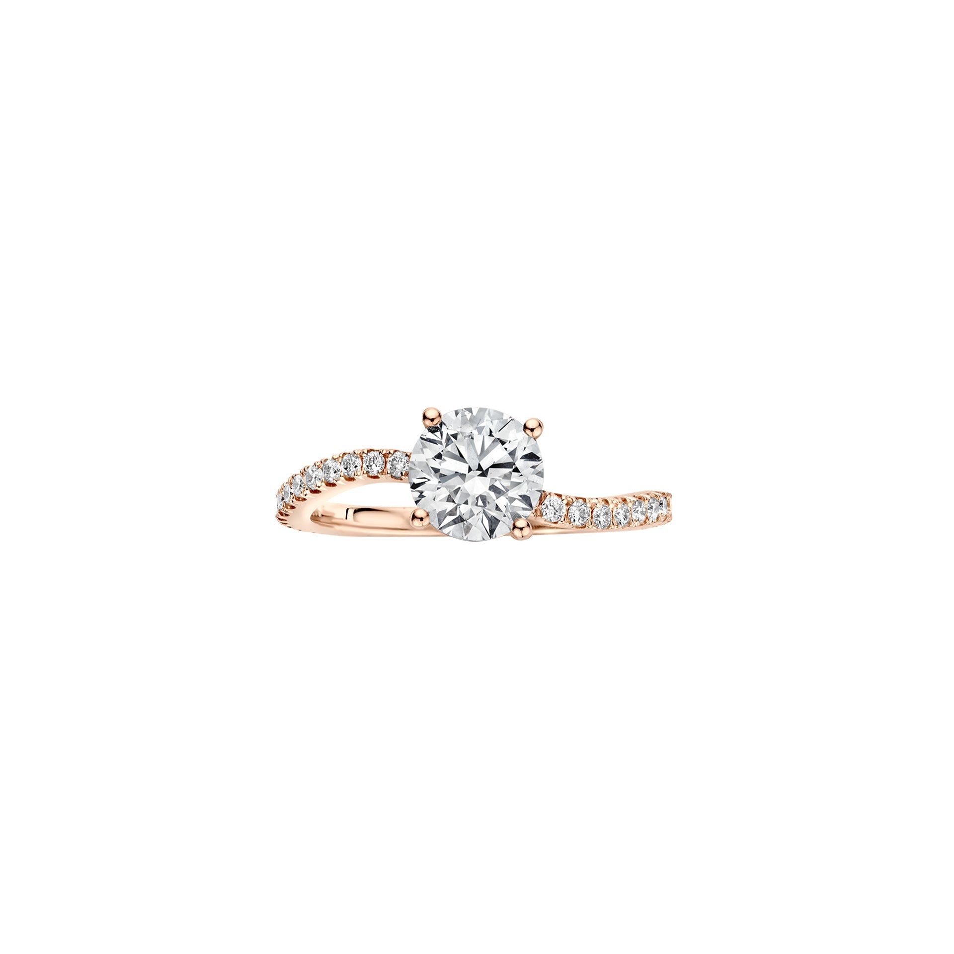 Hidden Halo-1.5 CT Round Lab Grown Diamond Engagement Ring