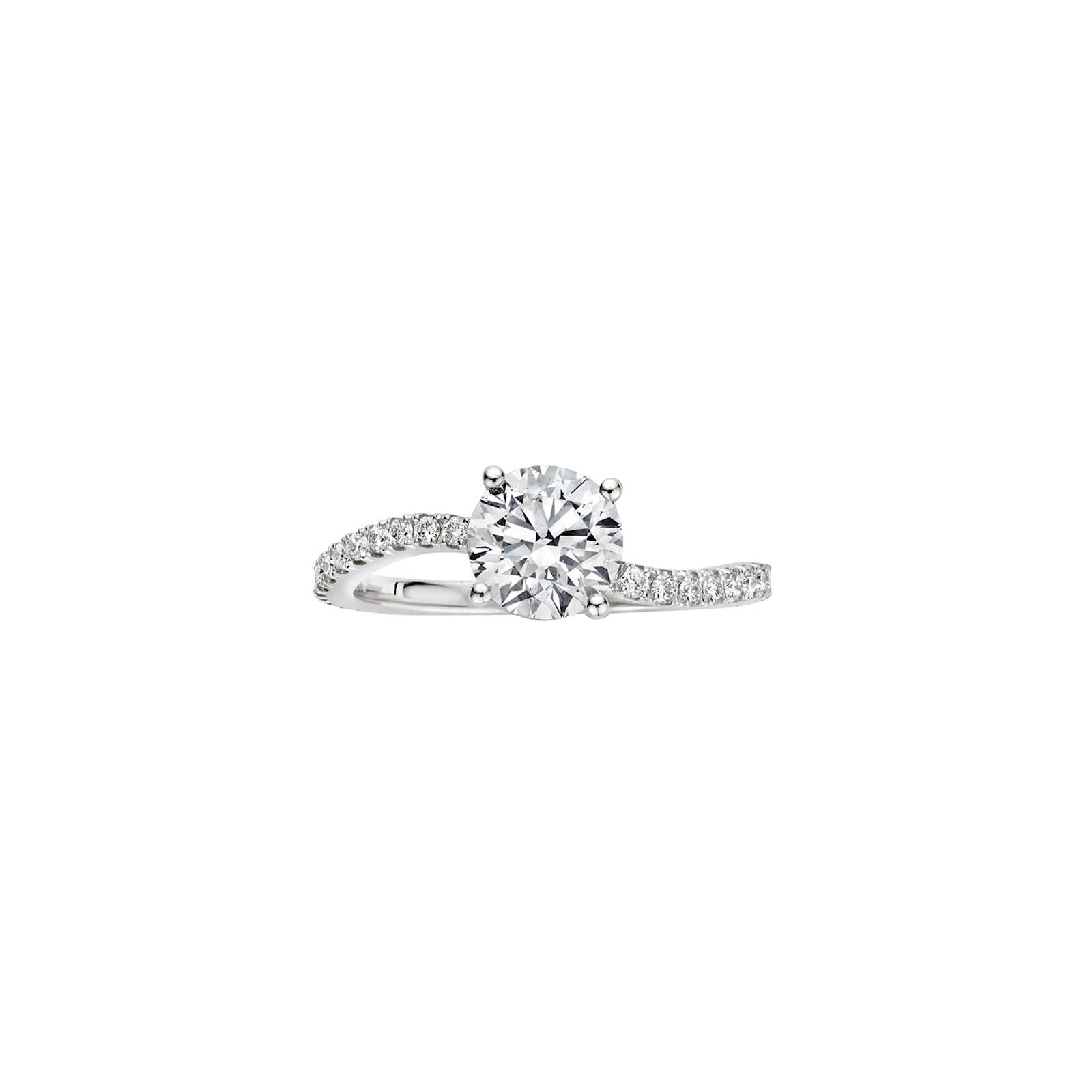 Hidden Halo-1.5 CT Round Lab Grown Diamond Engagement Ring