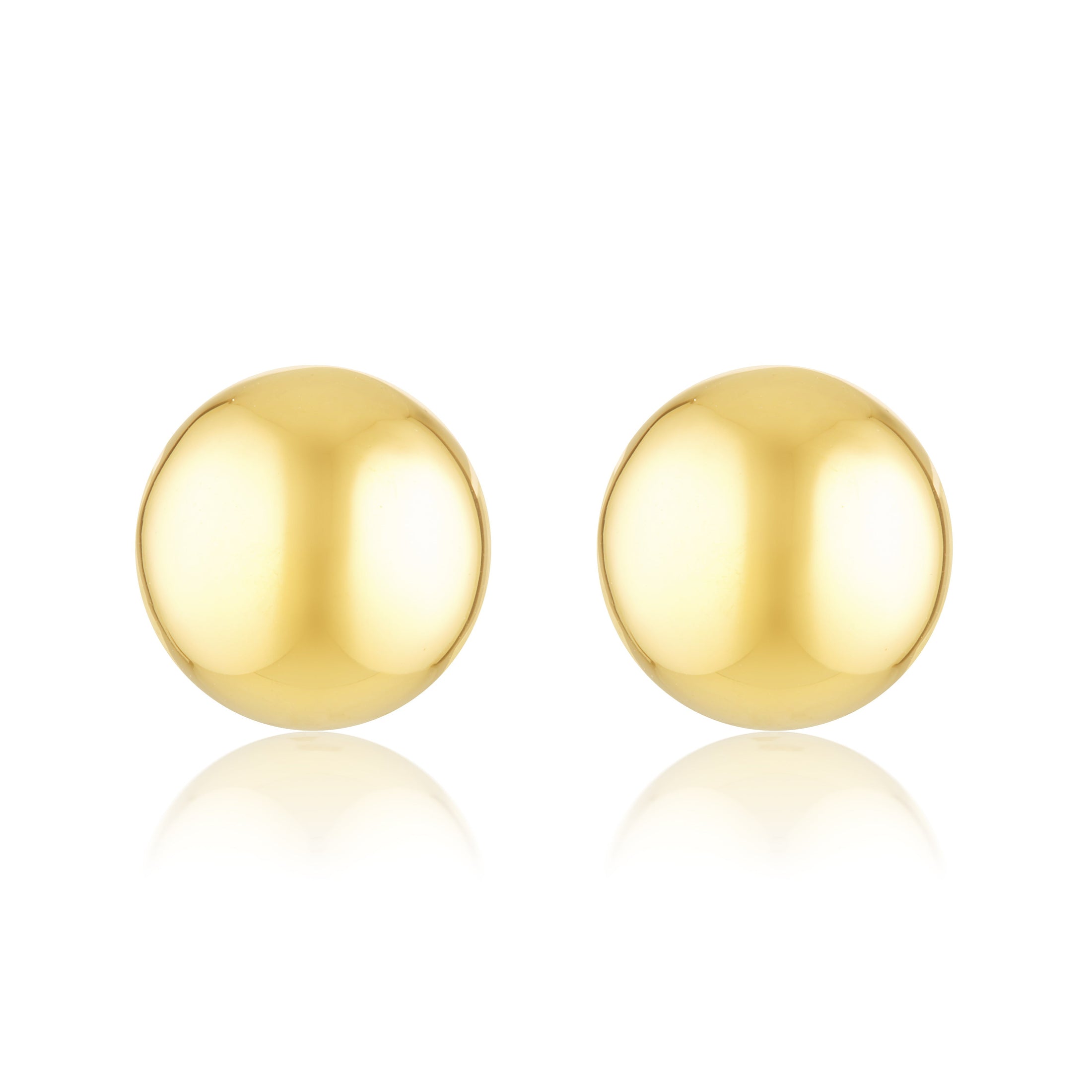 Timeless Gold Round Stud Earrings