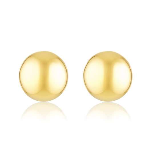 Timeless Gold Round Stud Earrings