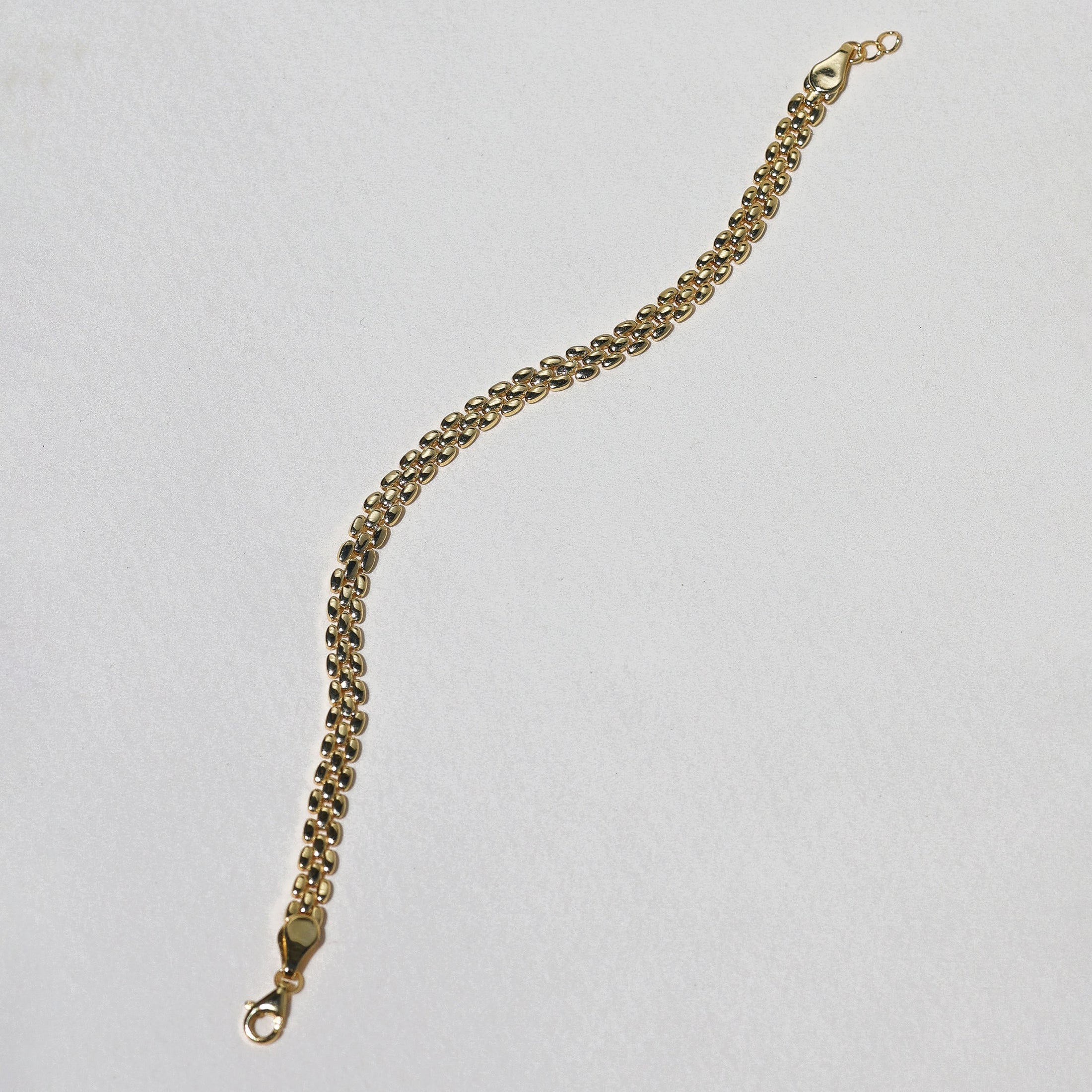 Golden Luxe Double Chain Bracelet