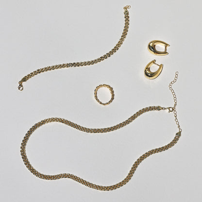 Golden Luxe Double Chain Bracelet 8