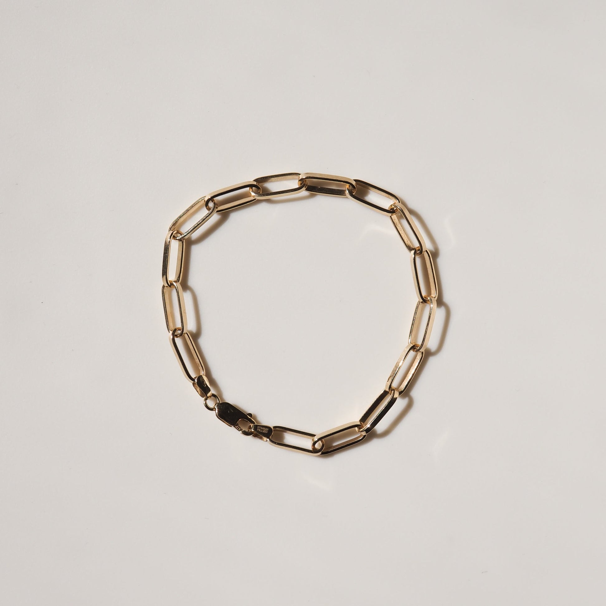 Elegant Gold Paper Link Chain Bracelet 3