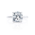 Load image into Gallery viewer, 1.0 CT Cushion Cut Lab-Grown Diamond Hidden Halo Engagement Ring
