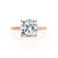 Load image into Gallery viewer, 1.0 CT Cushion-Cut Lab Grown Diamond Hidden Halo Engagement Ring 2
