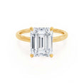 Load image into Gallery viewer, 1.50 CT Emerald Lab Grown Diamond Hidden Halo Engagement Ring
