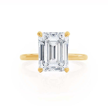 1.50 CT Emerald Lab Grown Diamond Hidden Halo Engagement Ring 3