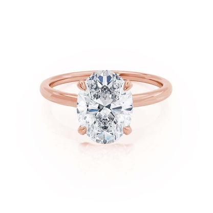 1.20 CT Oval Lab-Grown Diamond Hidden Halo Engagement Ring 1