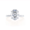 Load image into Gallery viewer, 1.0 CT Oval Lab-Grown Diamond Hidden Halo Engagement Ring
