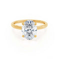 Load image into Gallery viewer, 1.20 CT Oval Lab-Grown Diamond Hidden Halo Engagement Ring
