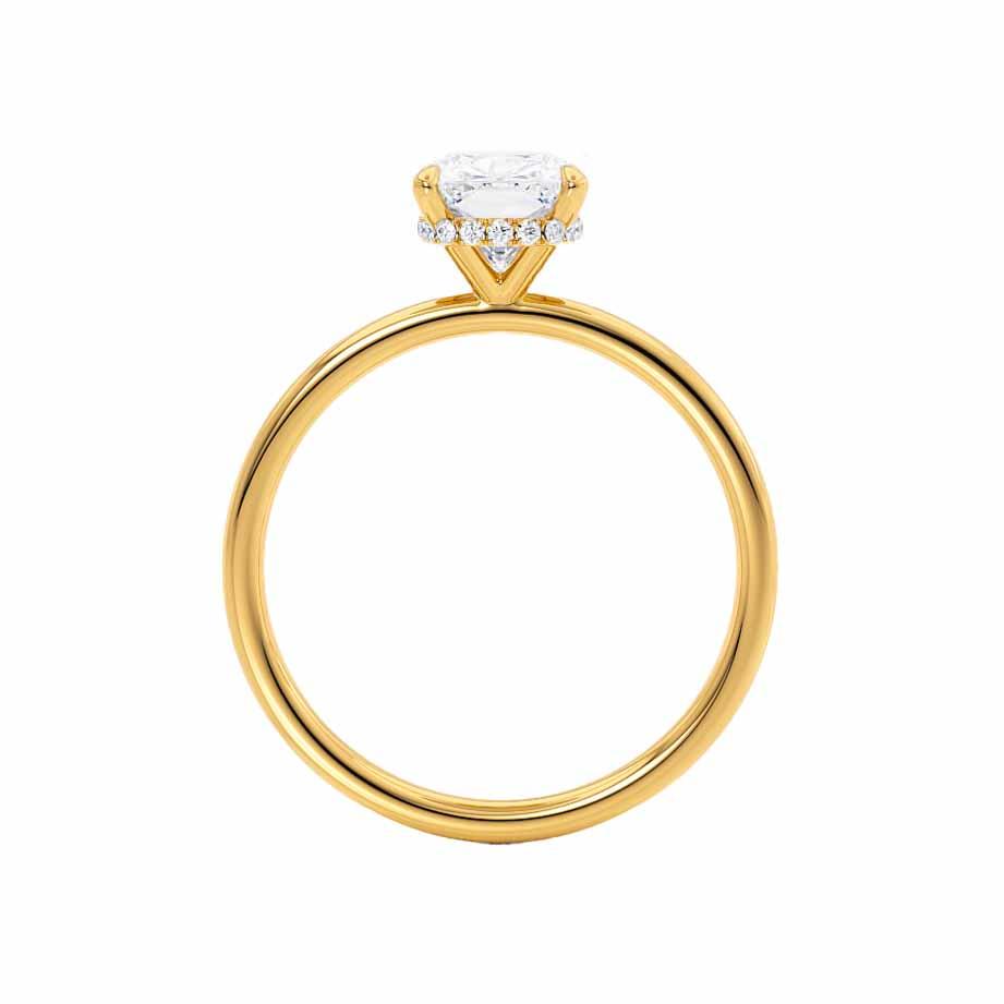 1.20 CT Oval Lab-Grown Diamond Hidden Halo Engagement Ring 5